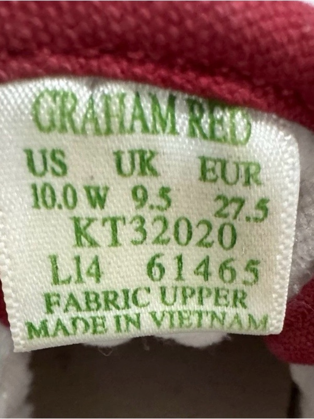 Keds Kids Low-Top Lace-Up Sneakers Graham Red 10W Round Toe - Picture 6 of 10
